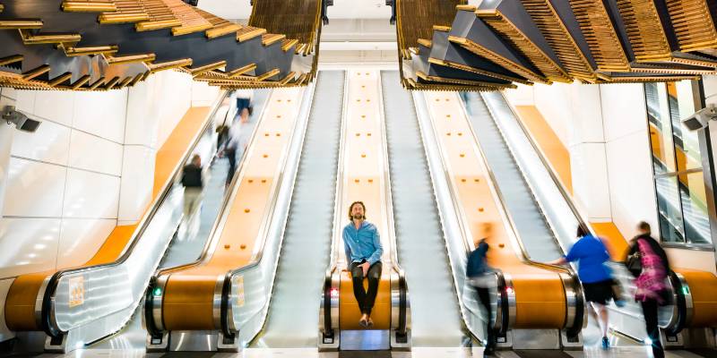 انواع پله برقی