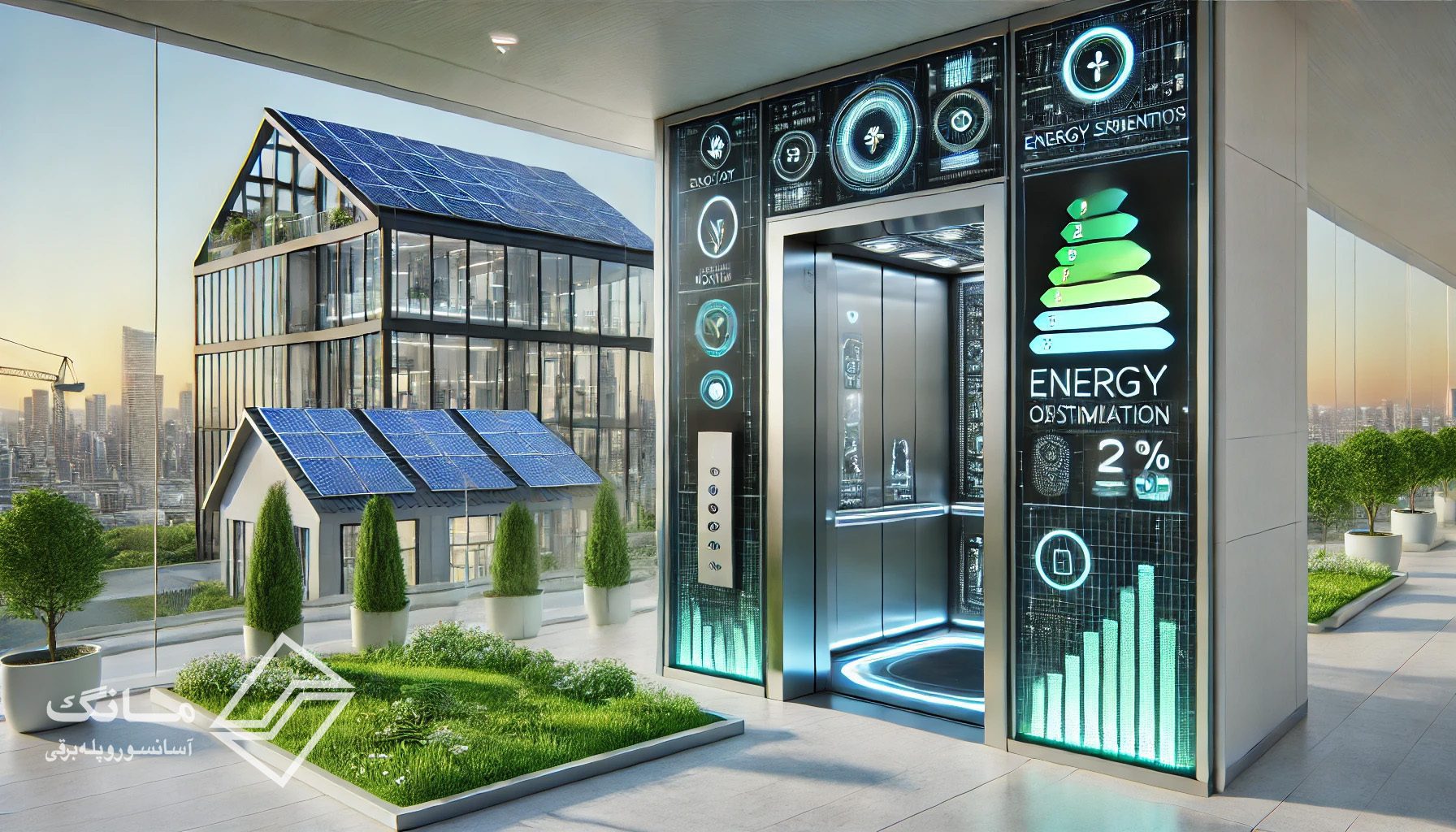 کاهش مصرف برق در آسانسور